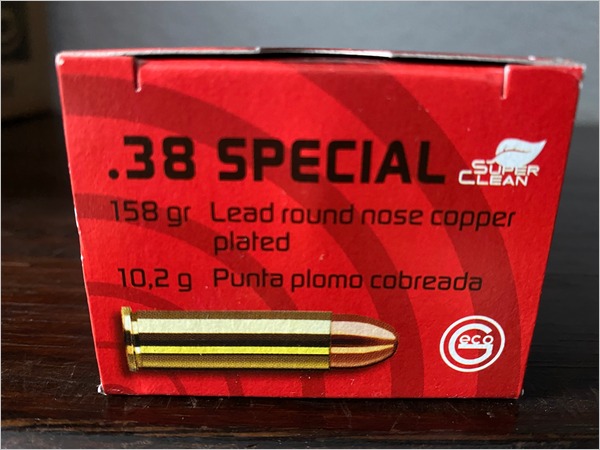 GECO .38 Special 158gr Lead round nose copper plated