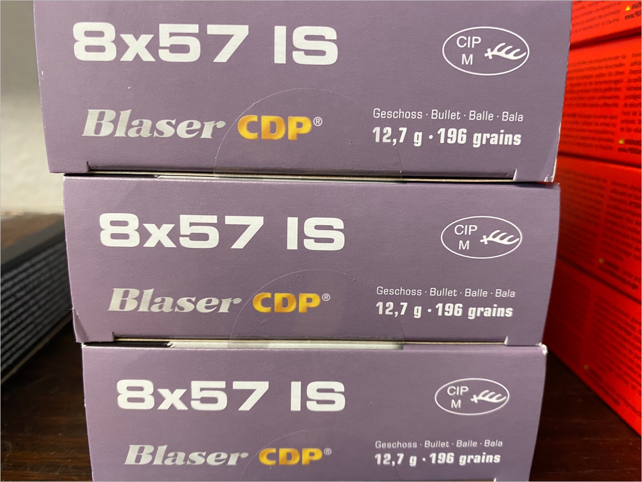 Blaser 8x57 196gr CDP