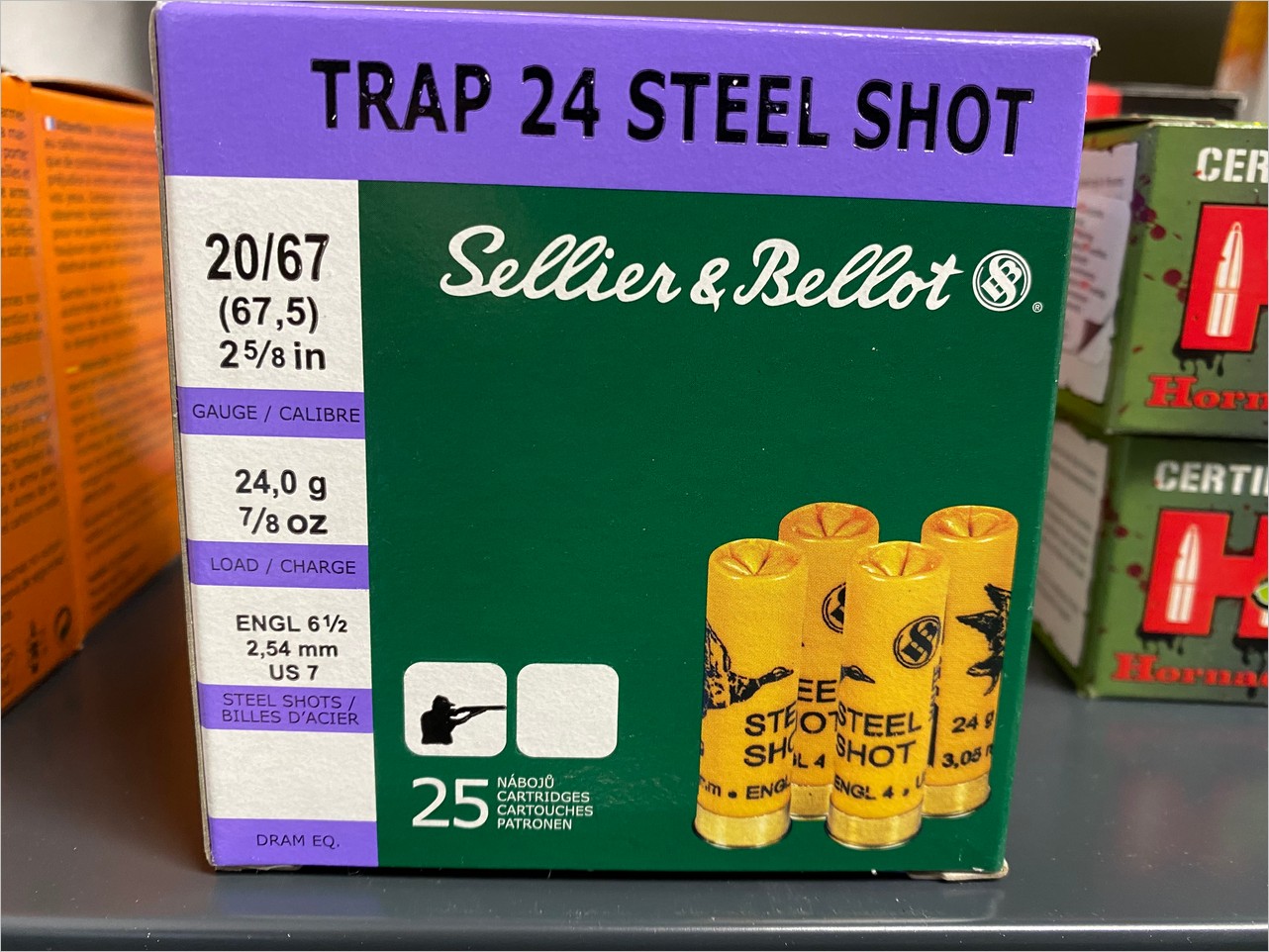 Sellier & Bellot 20/67 24g 2,54mm Trap 24 Steel Shot