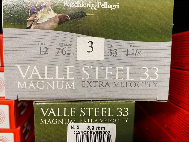 Baschieri & Pellagri 12/76 N.3 3,3mm Valle Steel 33 Magnum Extra Velocity