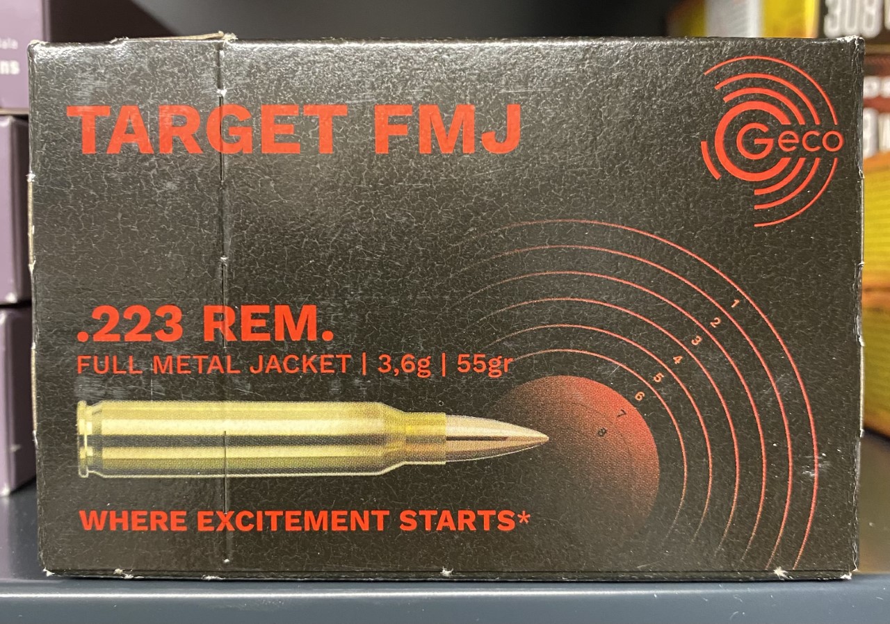 GECO .223 REM 55GR FMJ TARGET