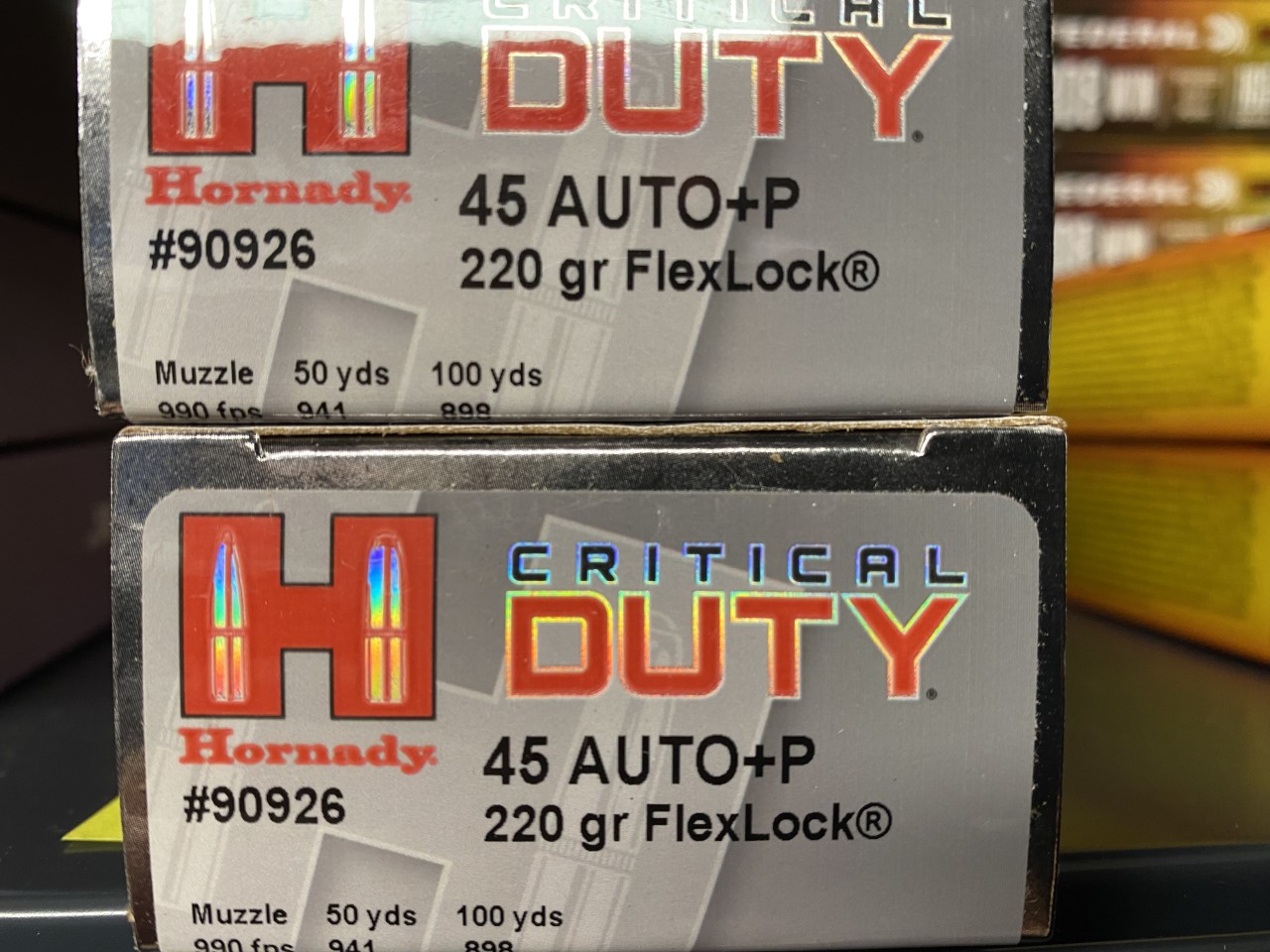 Hornady .45 Auto+P 220gr Critical Duty FlexLock