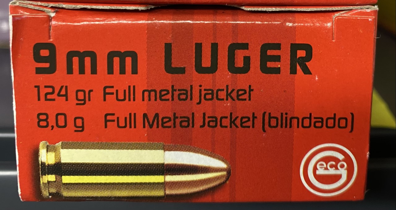GECO 9MM LUGER 124GR FMJ Full Metal Jacket | Vollmantelgeschoss