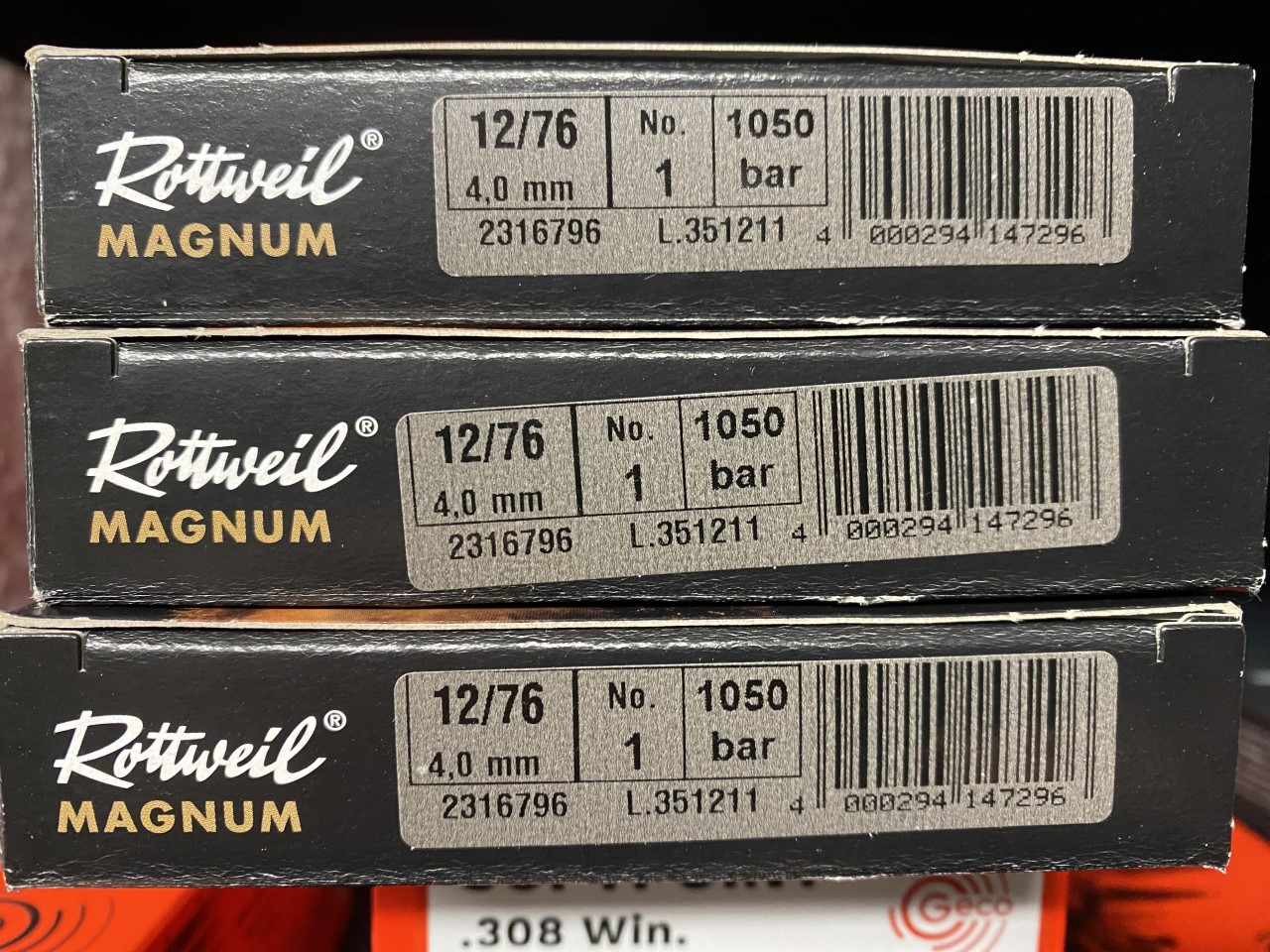 Rottweil Magnum 12/76 4,0mm No.1 1050bar