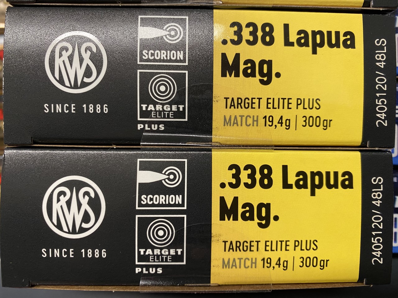RWS .338 Lapua Mag. Target Elite Plus 300gr