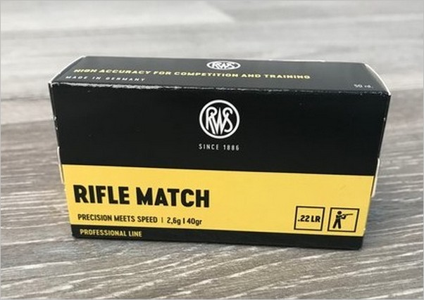 RWS .22LR Rifle Match 40gr