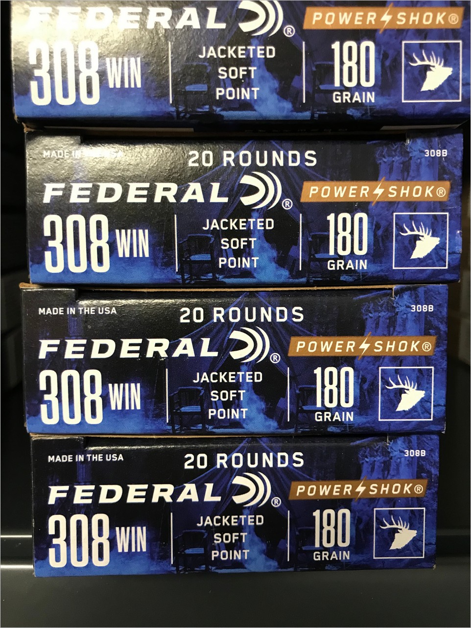 FEDERAL .308 WIN 180gr Jacketed Soft Point