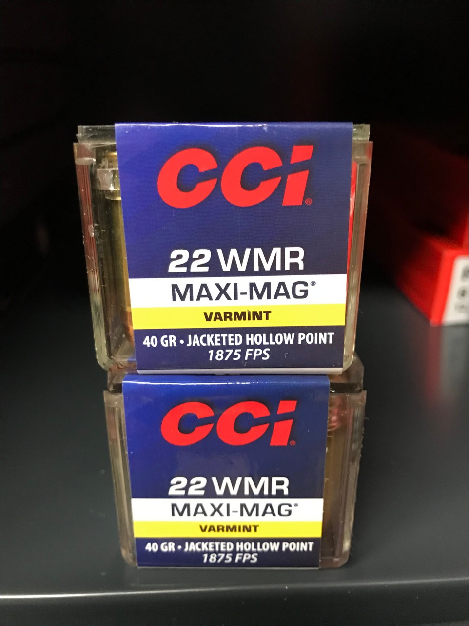 CCI .22 WMR Maxi-Mag Varmint 40GR Jacketed Hollow Point