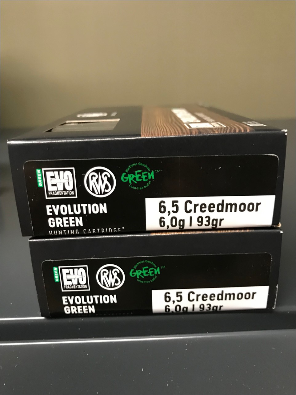 RWS 6,5 Creedmoor 93gr Evolution Green bleifrei