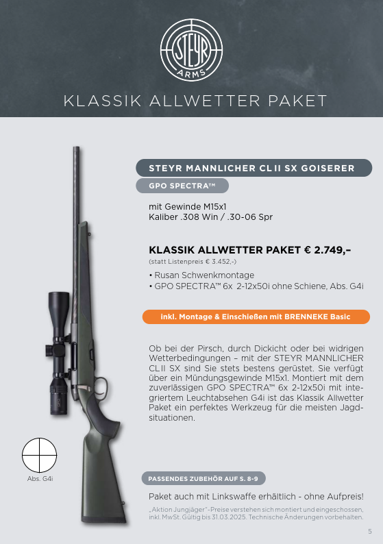 Steyr Jungjägerpakete 2024